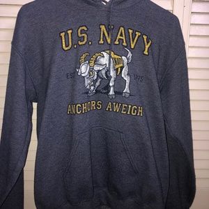 blue U.S. Navy hoodie